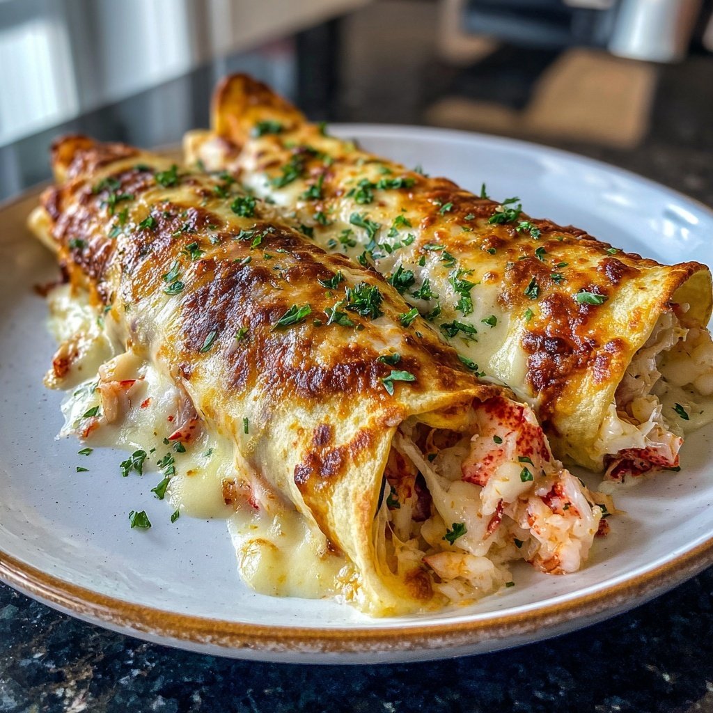 Surf and Turf Enchiladas mit Hummerfüllung