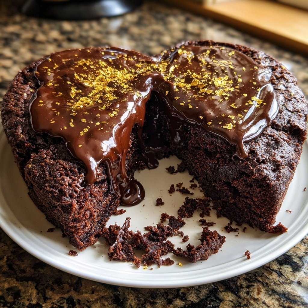 Valentins Herz Schokoladenkuchen Rezept