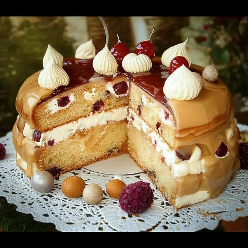 Kirsch-Mandel-Marzipantorte: Ein Unglaubliches Ultimatives Rezept für 8 Personen