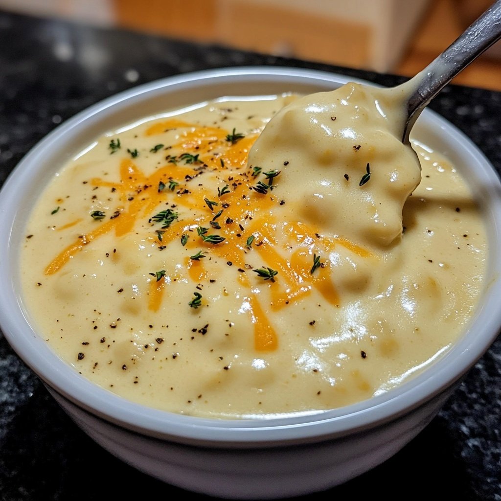 Pastinaken Apfel Suppe mit Cheddar