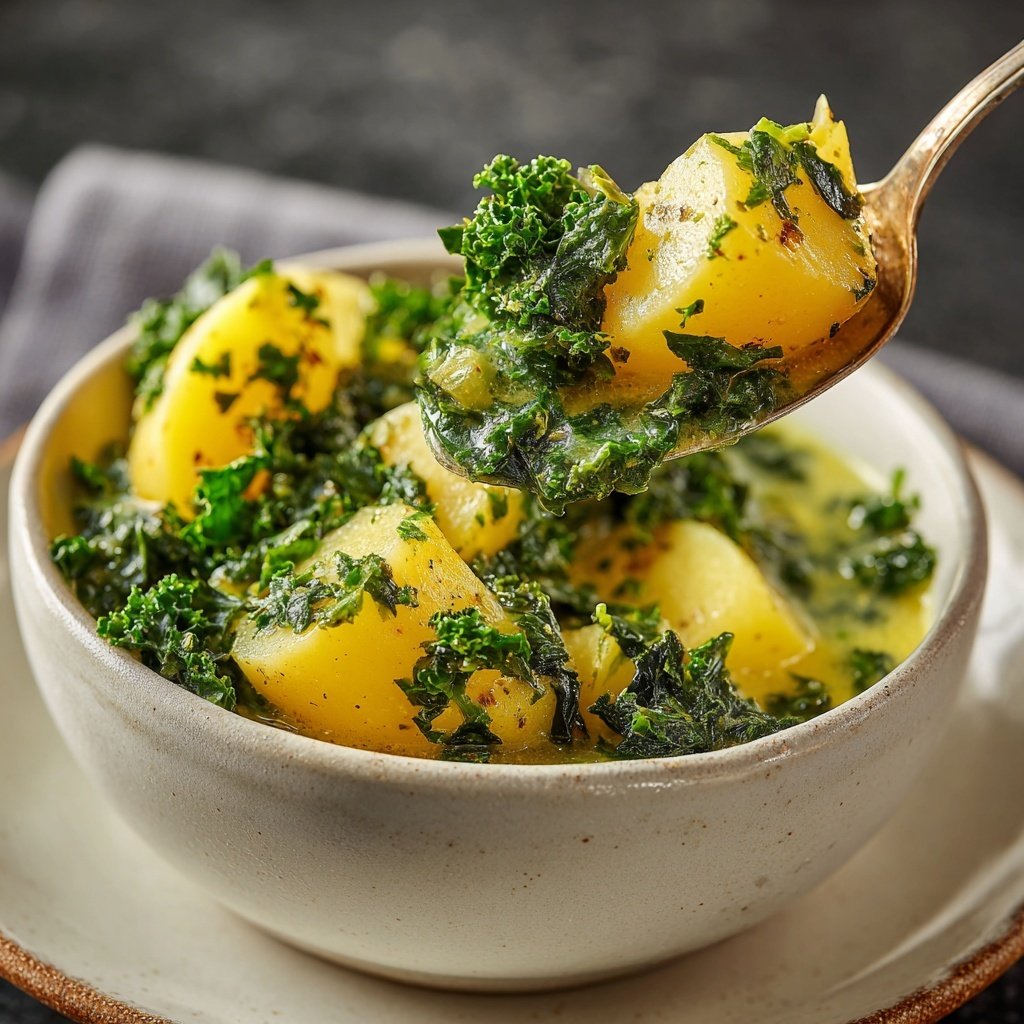 Grünkohl Kartoffel Eintopf herzhaft