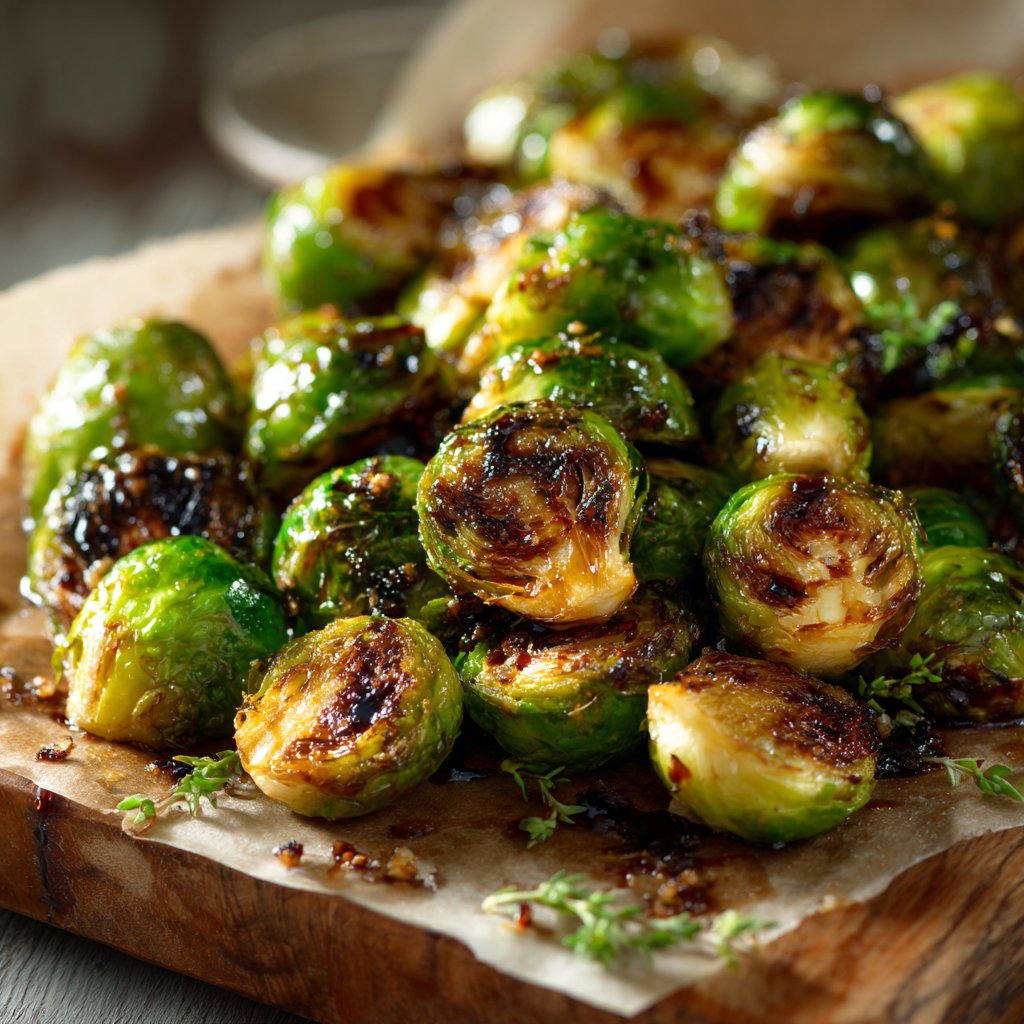 Einfache Honig-Balsamico-Rosenkohl