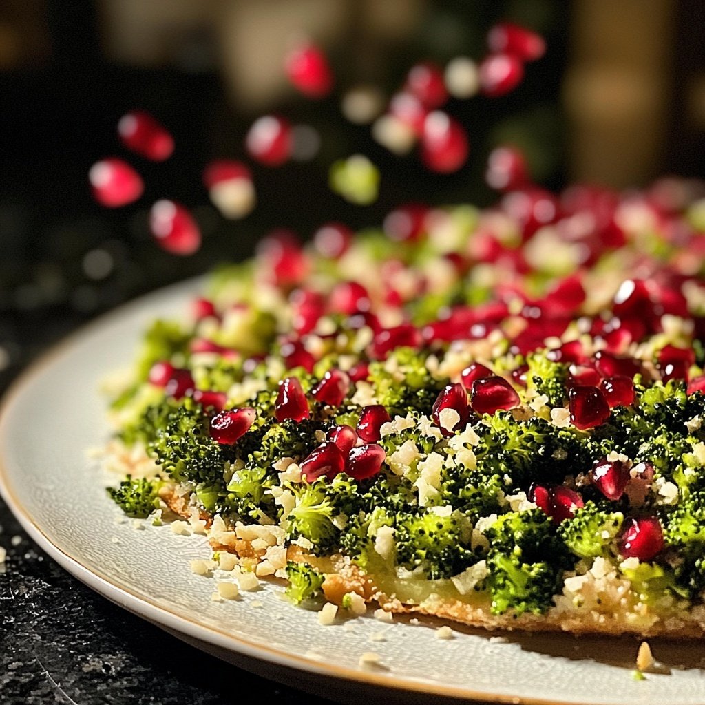 Brokkoli-Tatar mit Granatapfel Rezept