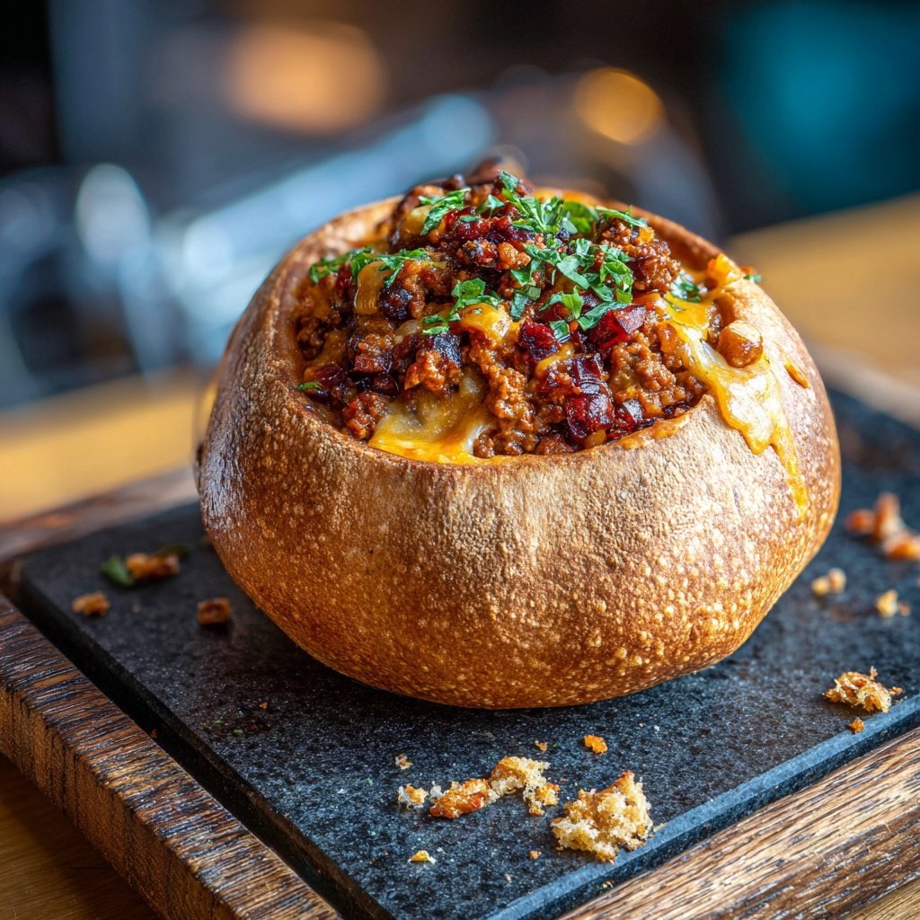 Geräucherter Chili Hack Pastetchen