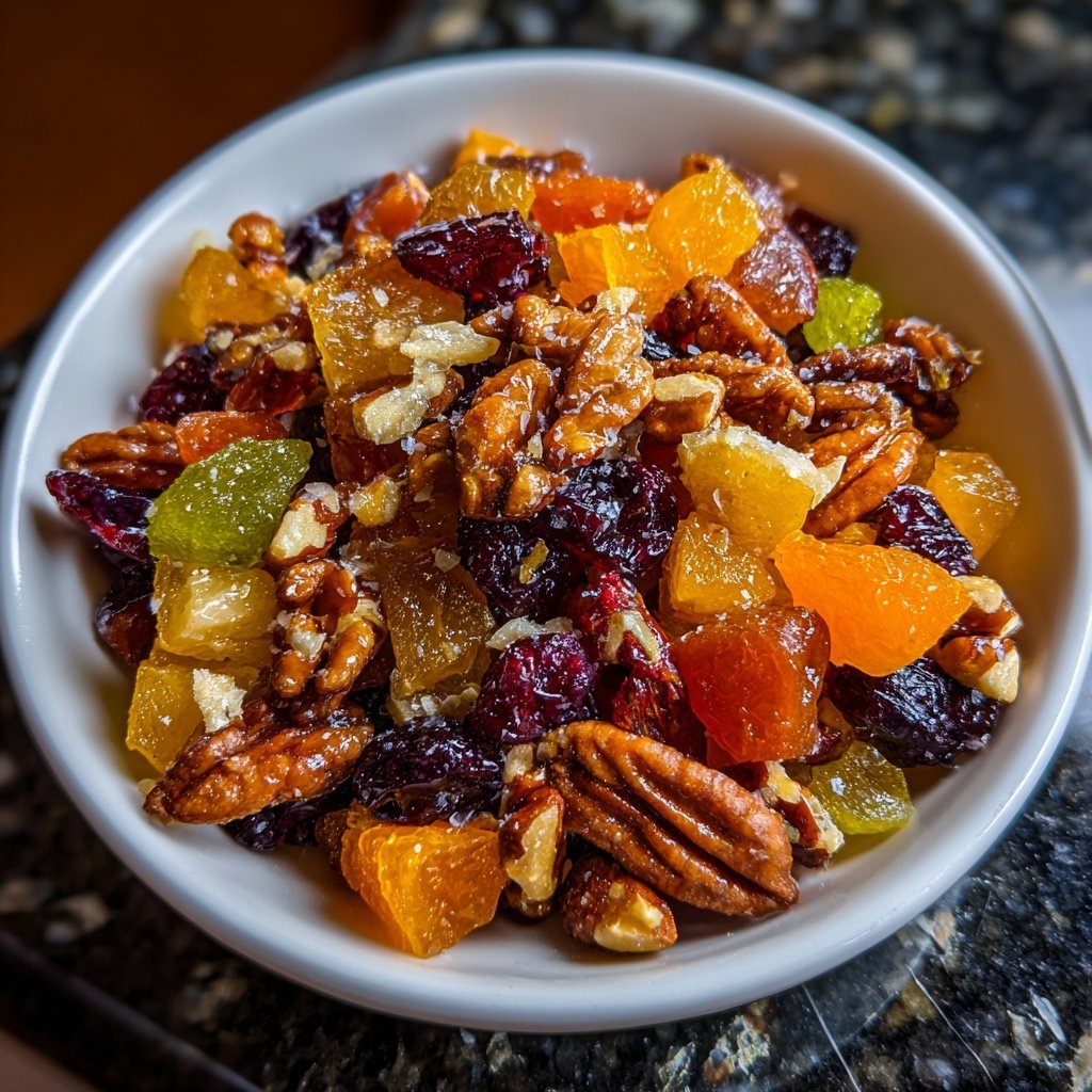 Trocken Früchte Nuss Salat