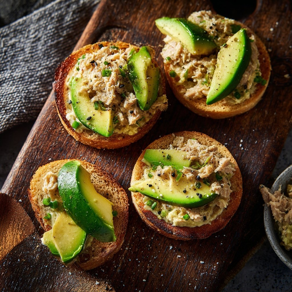 Thunfisch Avocado Reiswaffeln