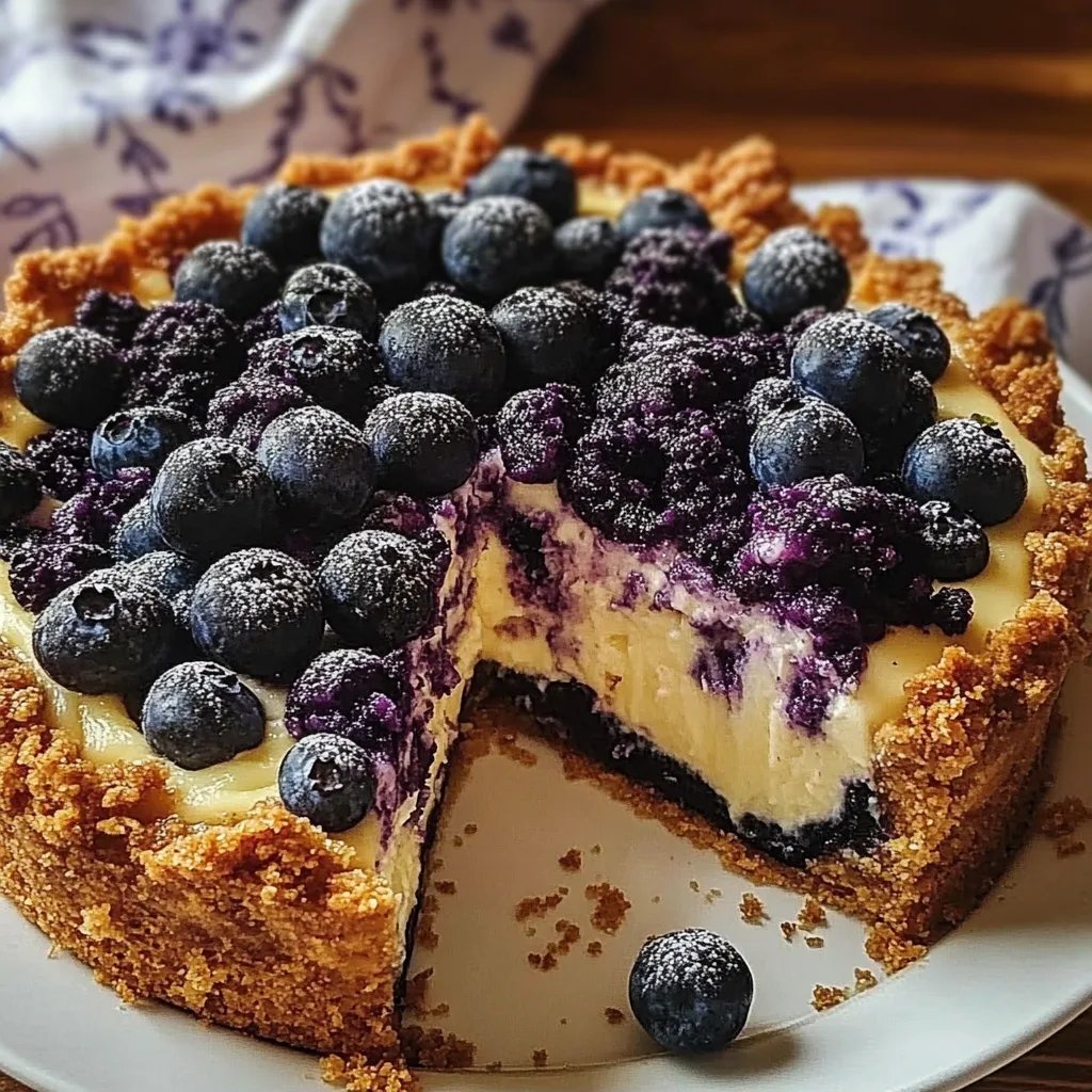 Blåbär Crumble-cheesecake: En fantastisk och ultimat dessert att prova