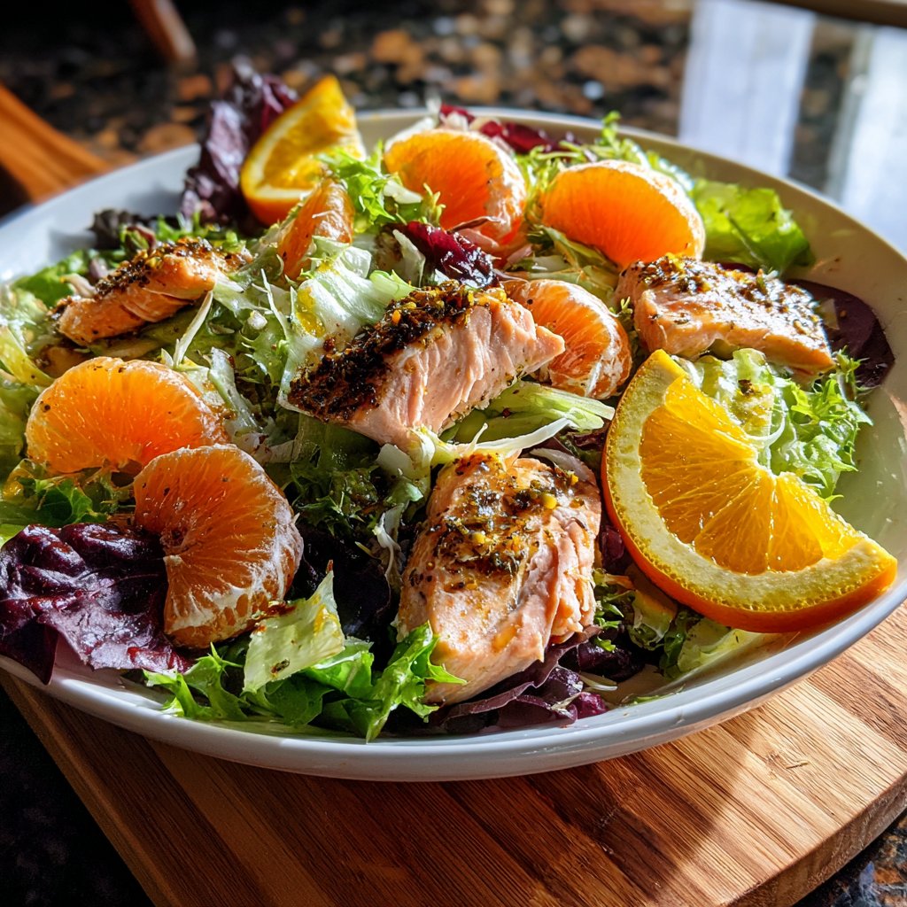 Zesty Citrus Salmon Salad