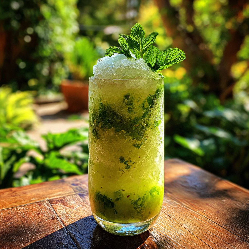 Limetten Sorbet Float