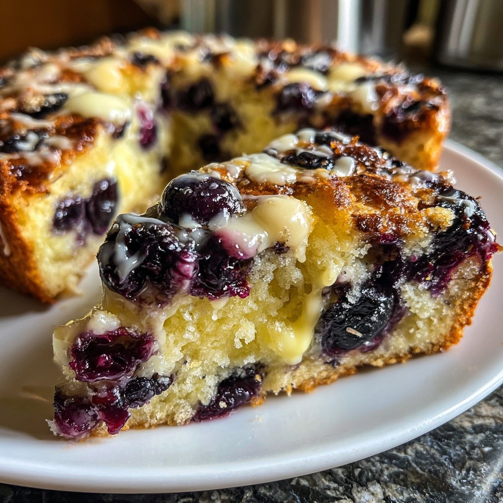 Zitrone Blaubeeren Sauerteig mit weißer Schokolade