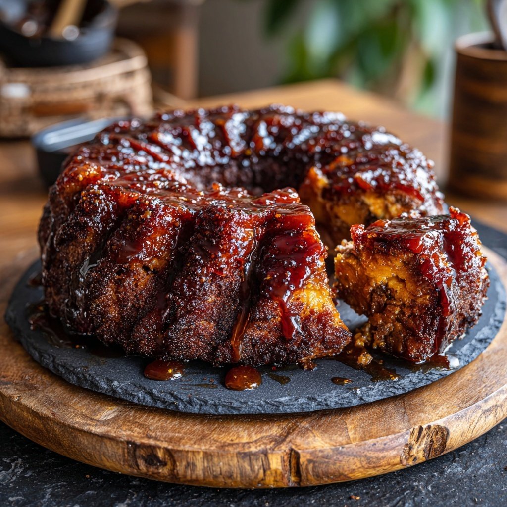 Braunzucker Glasierter Schinken