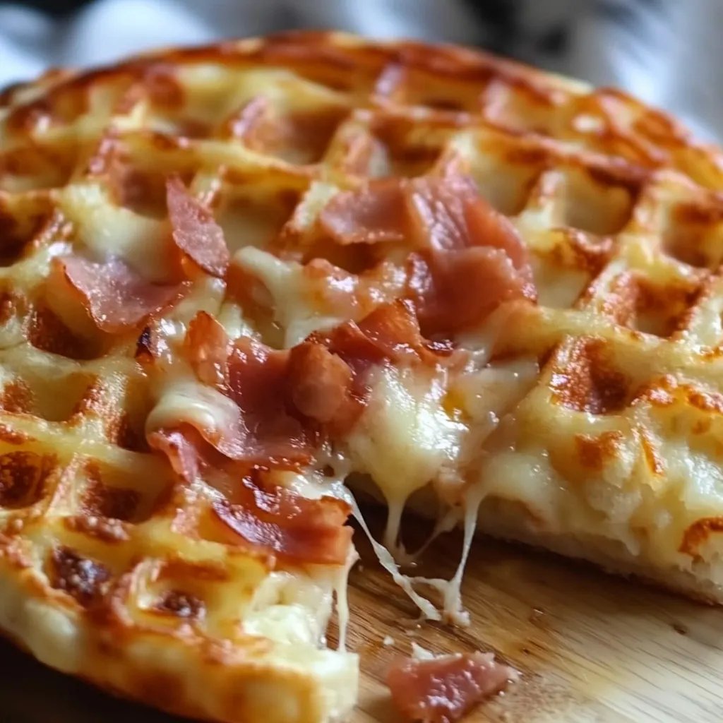 Knusprige Pizza Waffeln