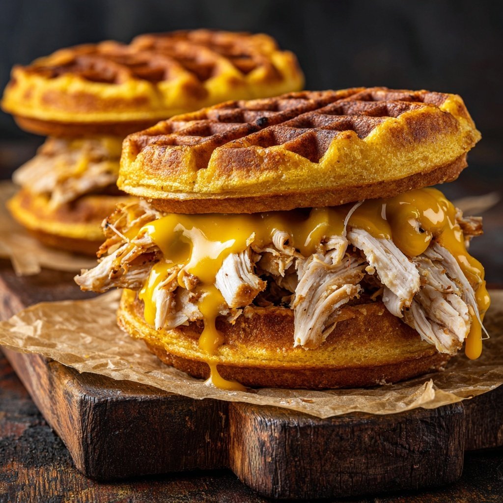 Mini Hähnchen und Waffel Slider