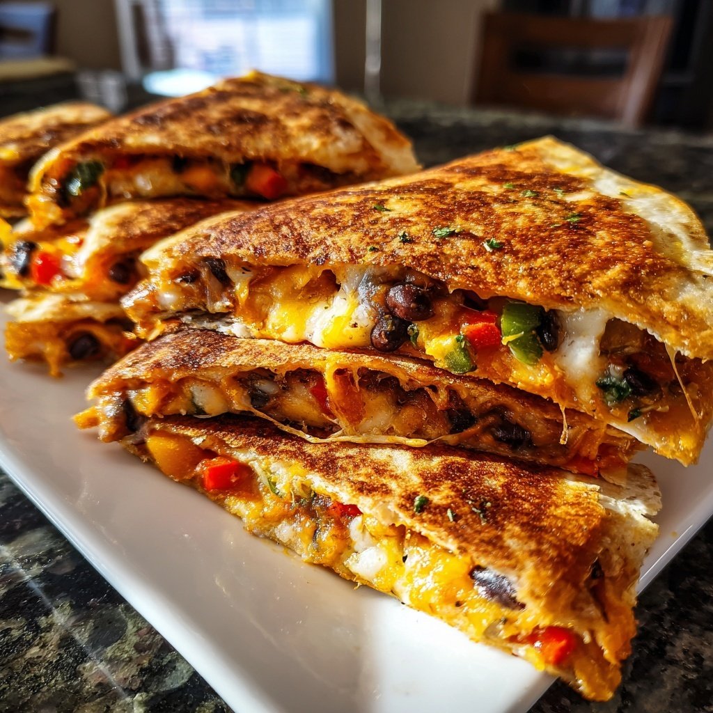 Quesadillas Gemüse schwarze Bohne