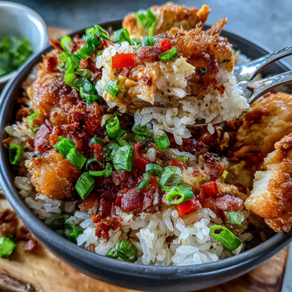 Cajun Hähnchen Reis Bowl