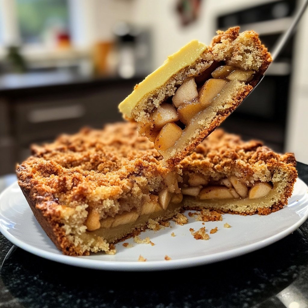 Saisonal-Festlicher Bratapfelkuchen mit Marzipan