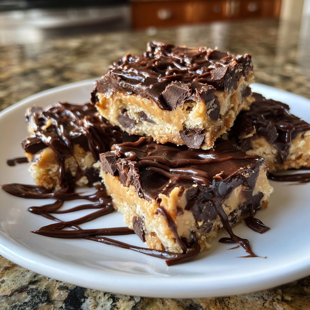 Reichhaltige Schoko Fudge Topfen Riegel