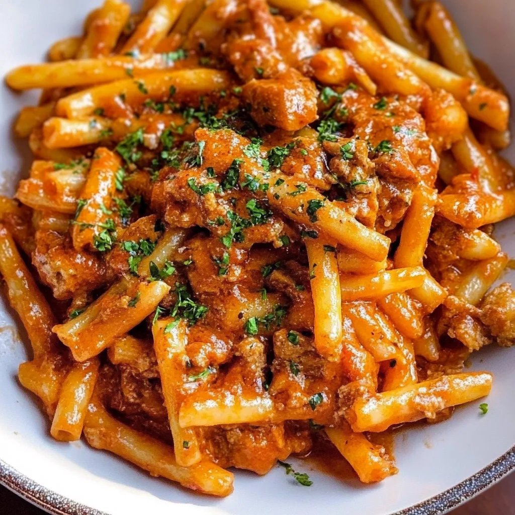 Kryddig Korv Pasta i en Gryta: Ett Fantastiskt Ultimatum