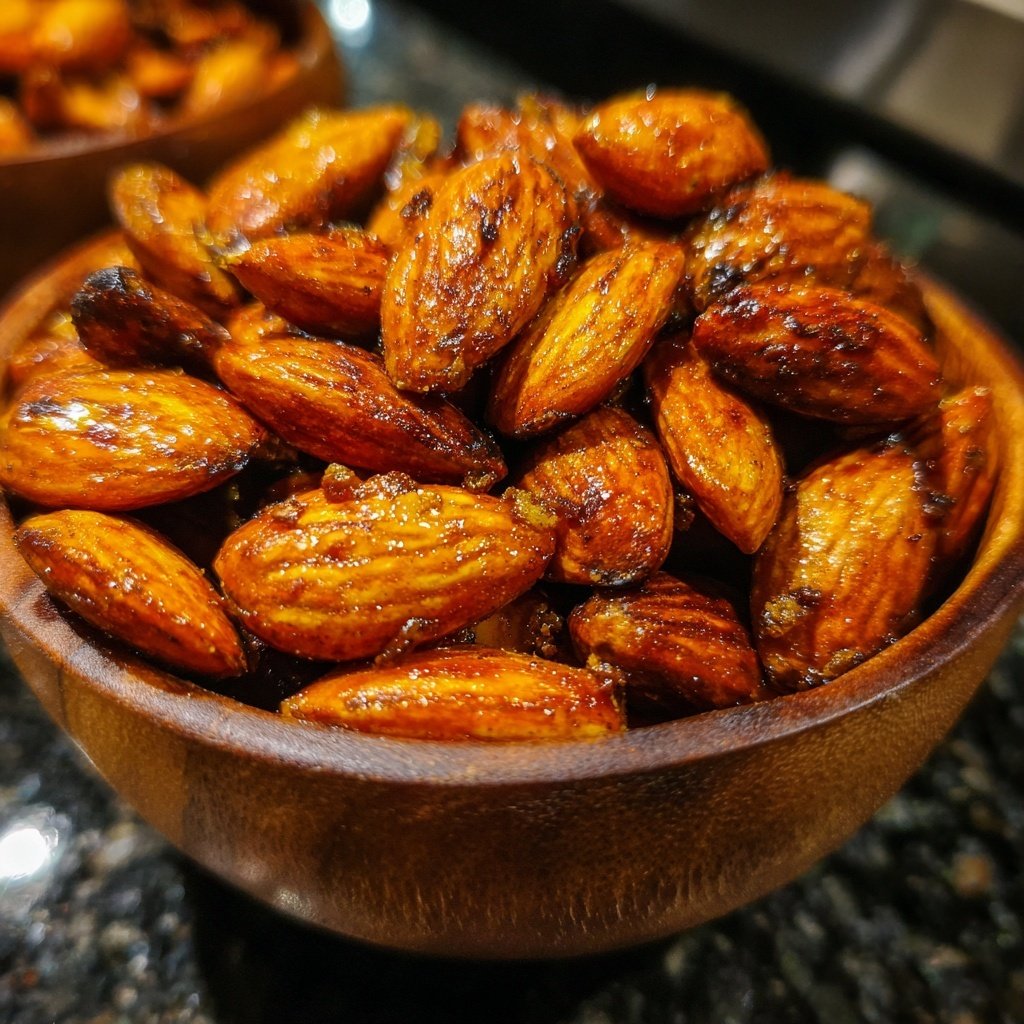 Gebrannte Mandeln mit Orange und Kardamom