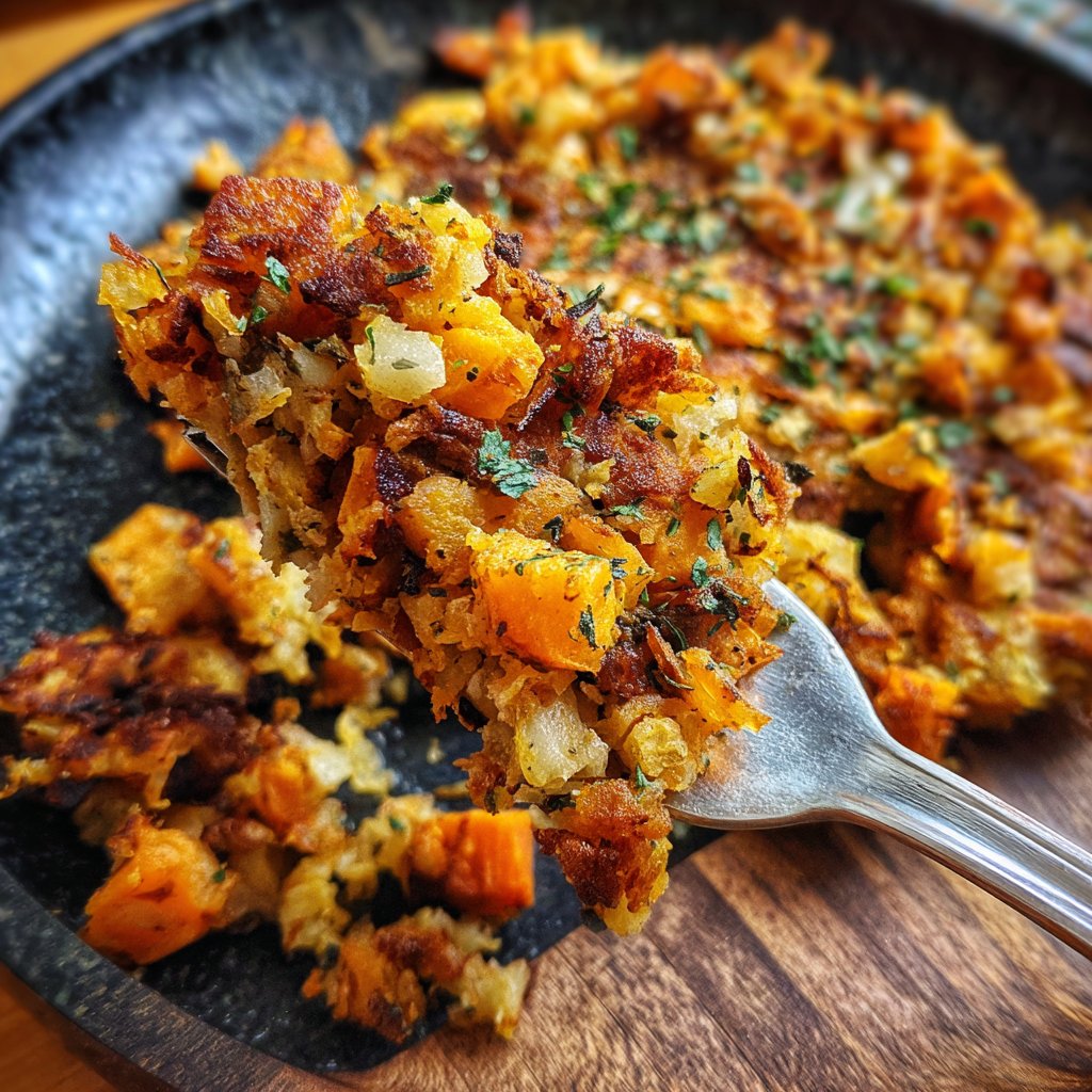 Süßkartoffel Hash würziges Frühstück
