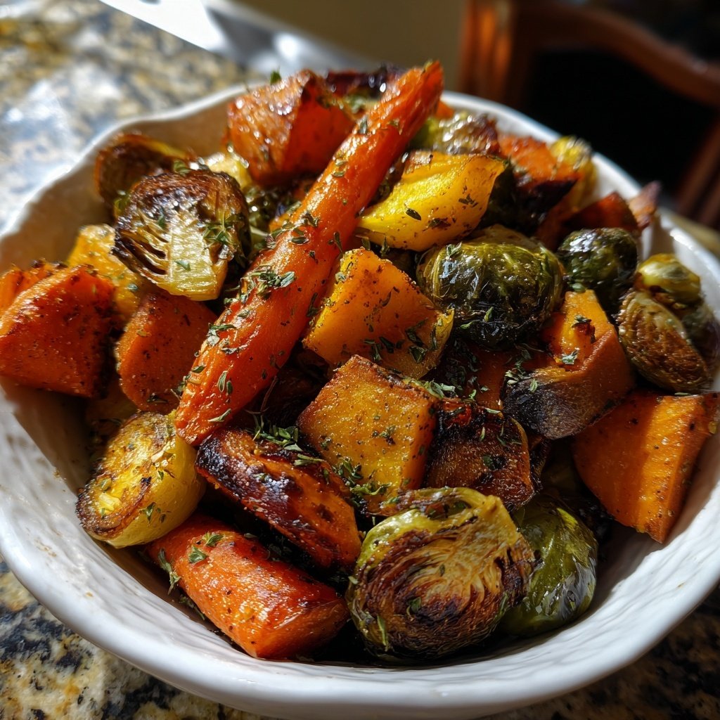 Geröstete Winter Gemüse Mischung
