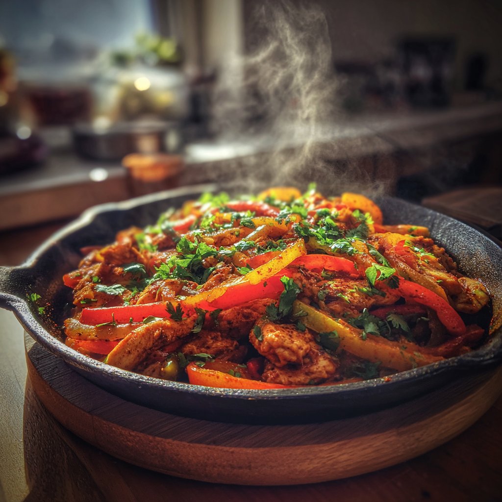 Einfache Einpfannen Fajita Pfanne