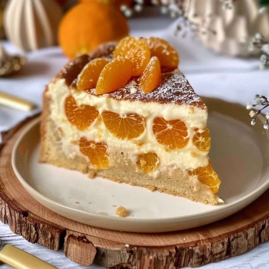 Spekulatius-Kuchen mit Mandarinen