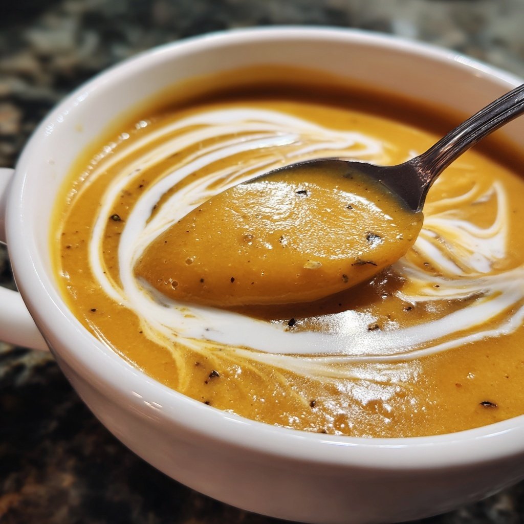 Kürbis Apfel Cremesuppe Rezept