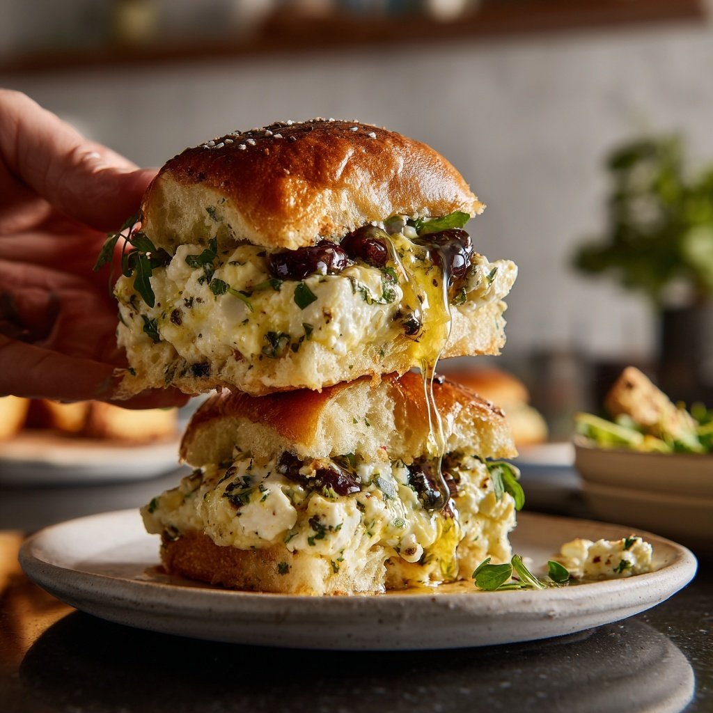 Feta und Oliven Slider Genuss