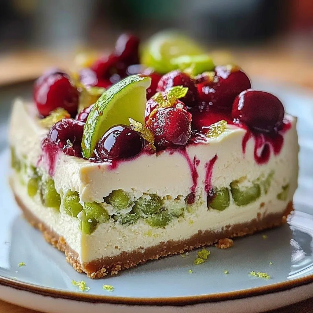 Citron-lime körsbär pistage cheesecake: Ett underbart ultimatum för dessertälskare