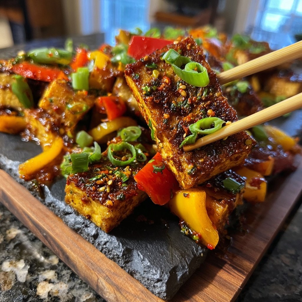 Würziger Jamaika Jerk Tofu
