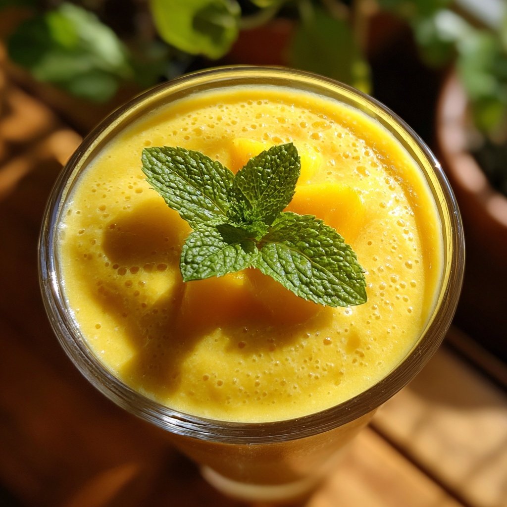 Hohes Protein Mango Smoothie