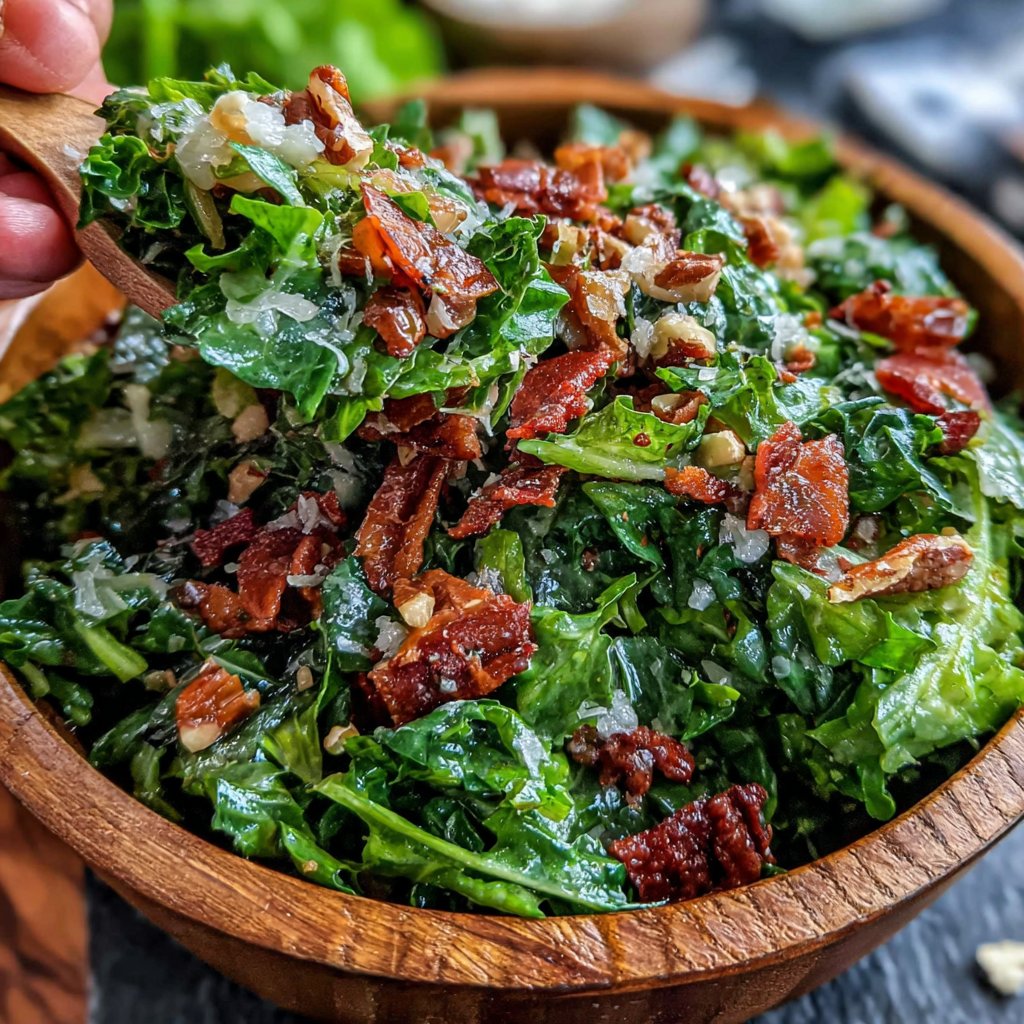 Löwenzahnsalat mit Nüssen
